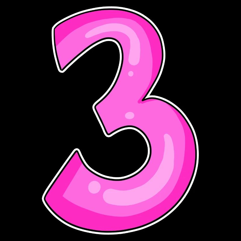 Three - 3 - Number 3 - Number 3