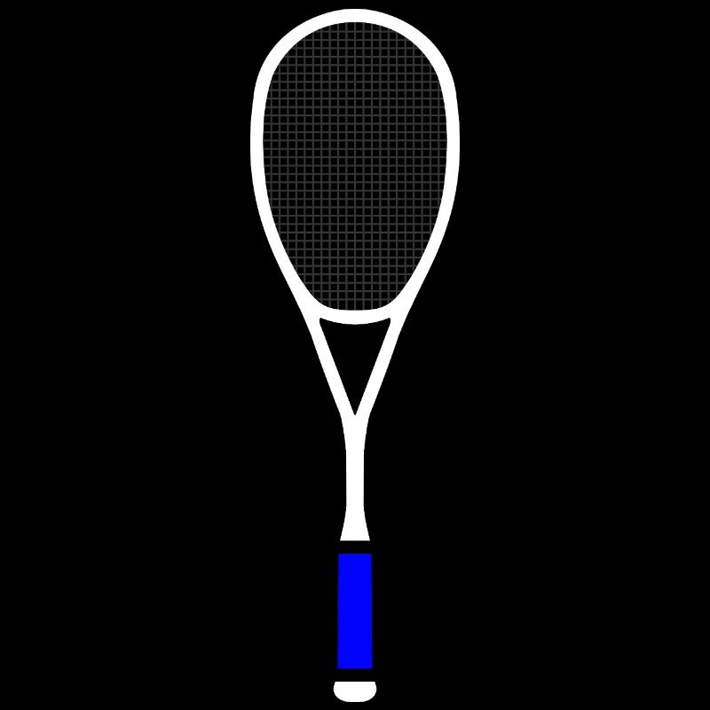 Squash Tennis Racket Multicolor White Blue
