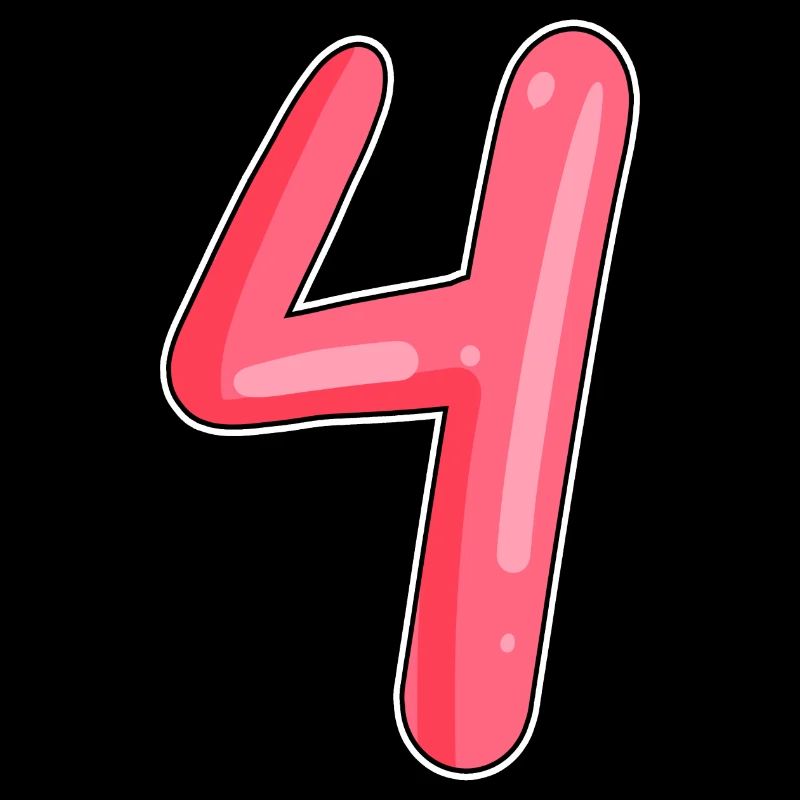 4 - Vier Zahl Nummer