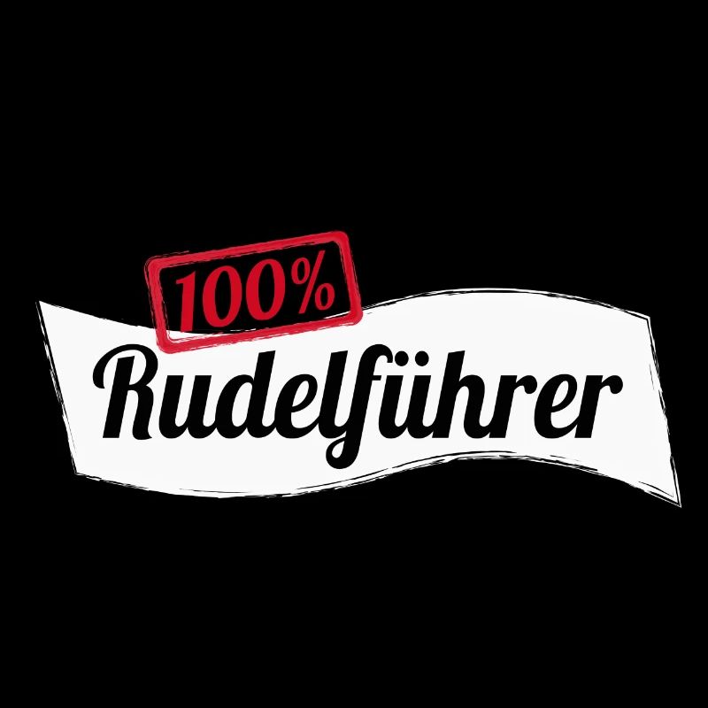 100% Rudelführer Hund Wolf Geschenkidee