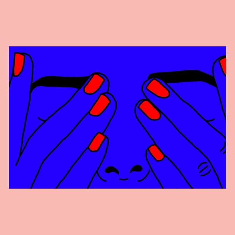 Face bleue