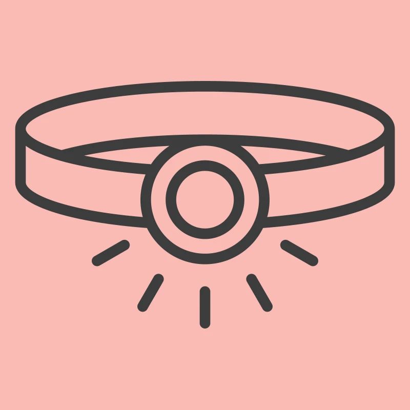 Scheinwerfer-Linien-Symbol