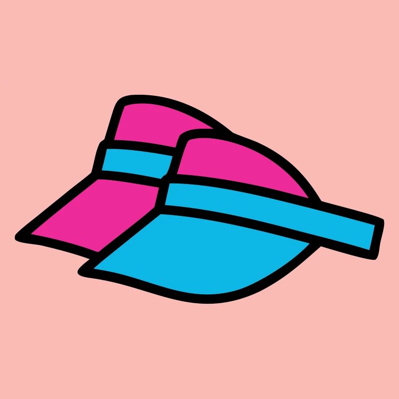 90er Sonnenblenden Retro Visor