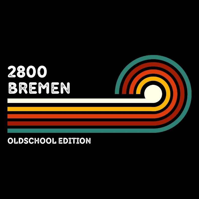 Bremen Retro Shirt 2800 Oldschool Code postal