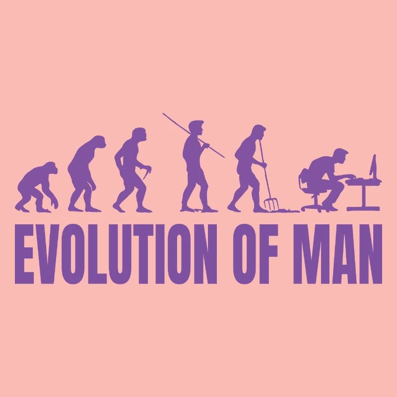 Programmierer Computerfreak Evolution Retro