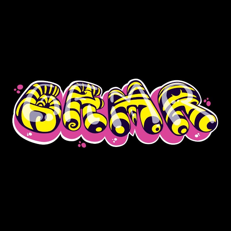 Colorful Graffiti-Style Text Design