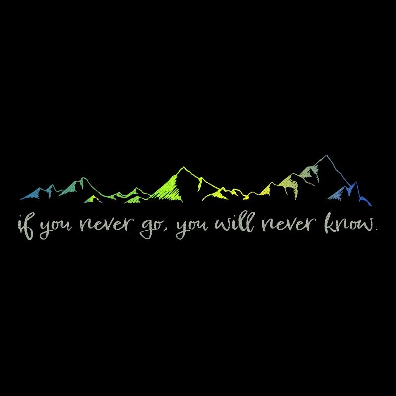 never go, never know