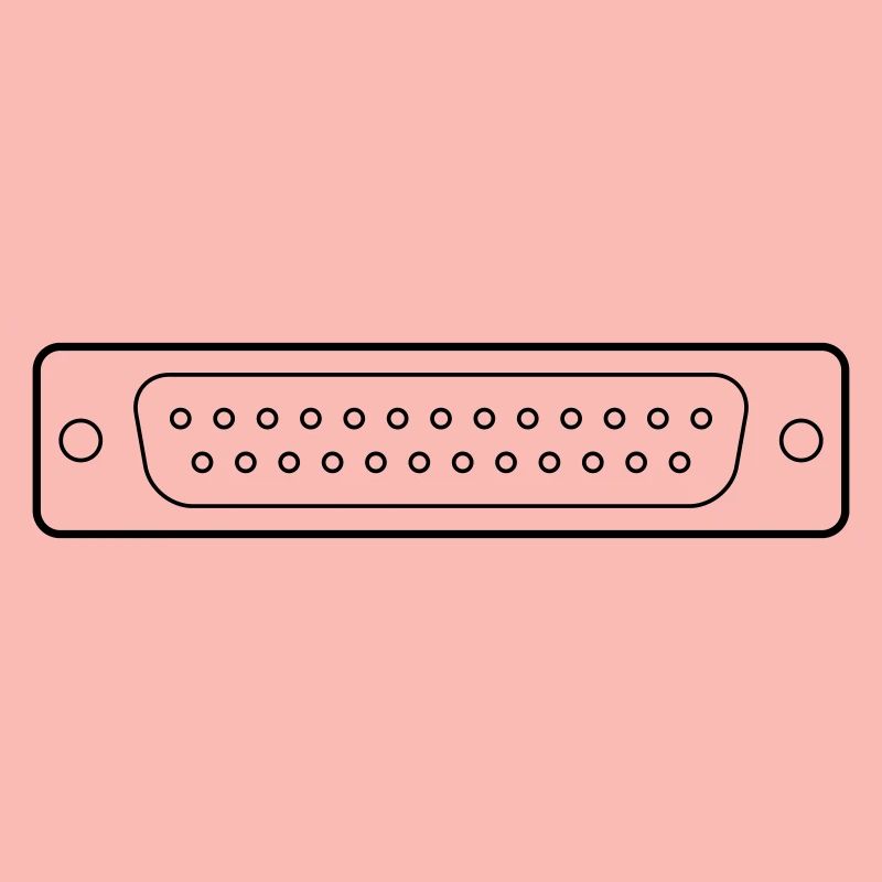 DB 25 Connector Parallel, Drucker