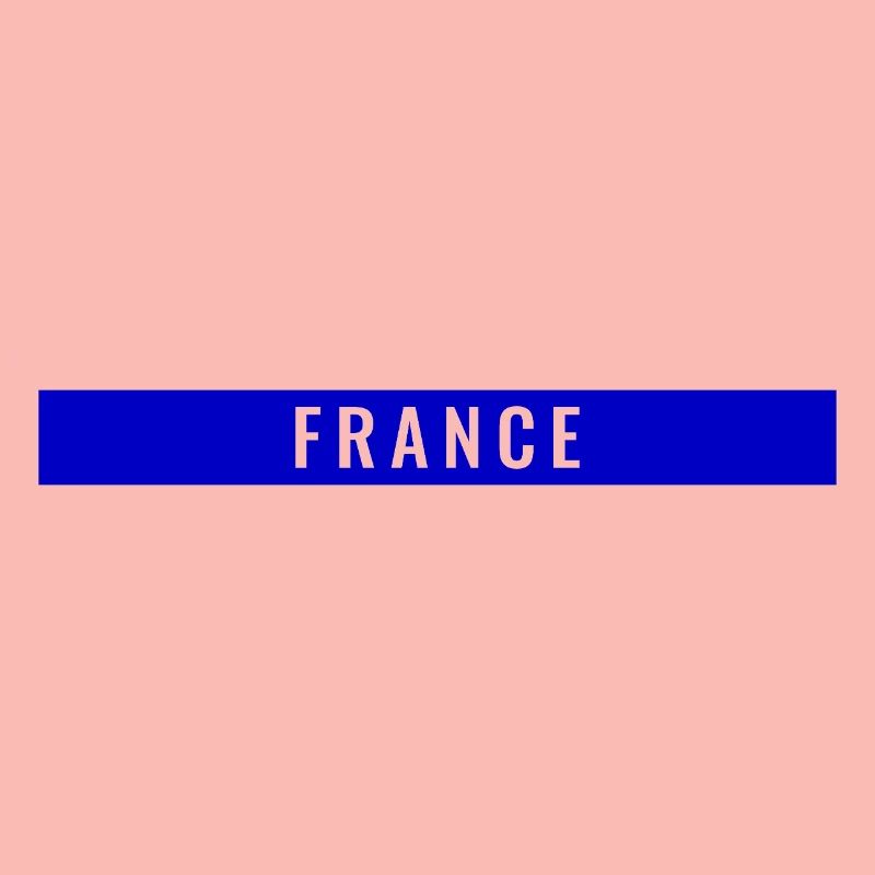 France Rectangle Bleu