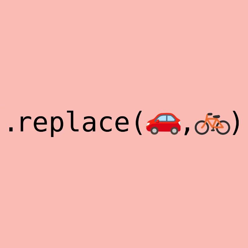 Remplacer les voitures par des vélos; Édition Python