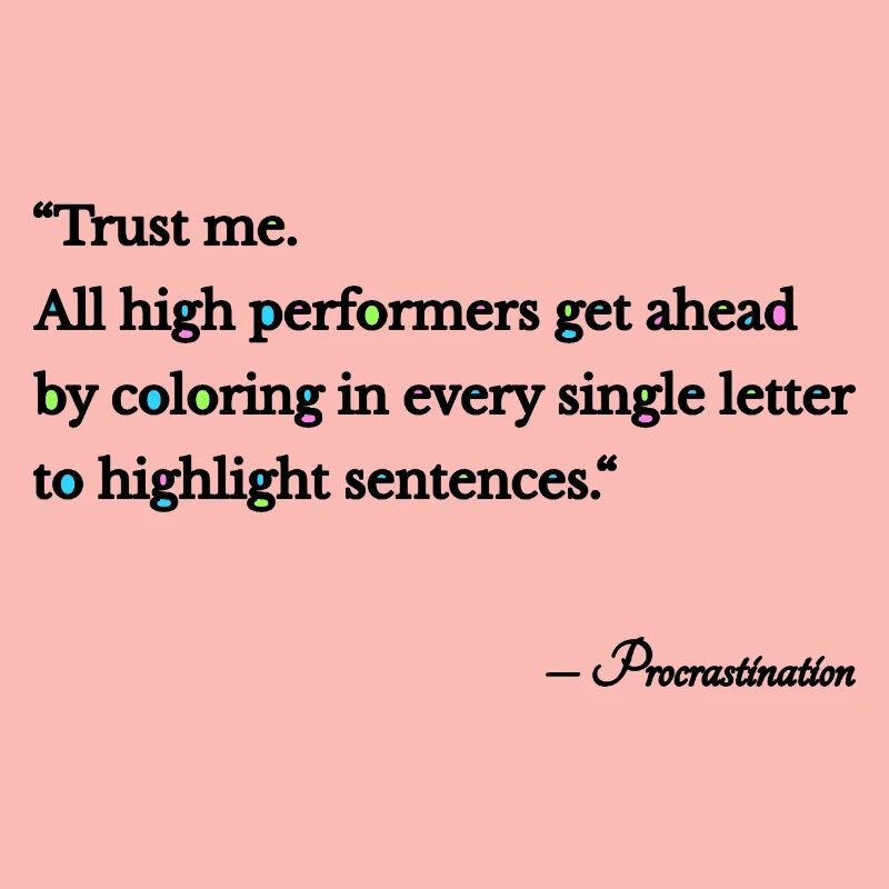Procrastination