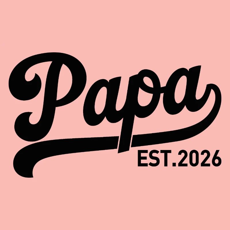 Papa EST 2026 Script Logo