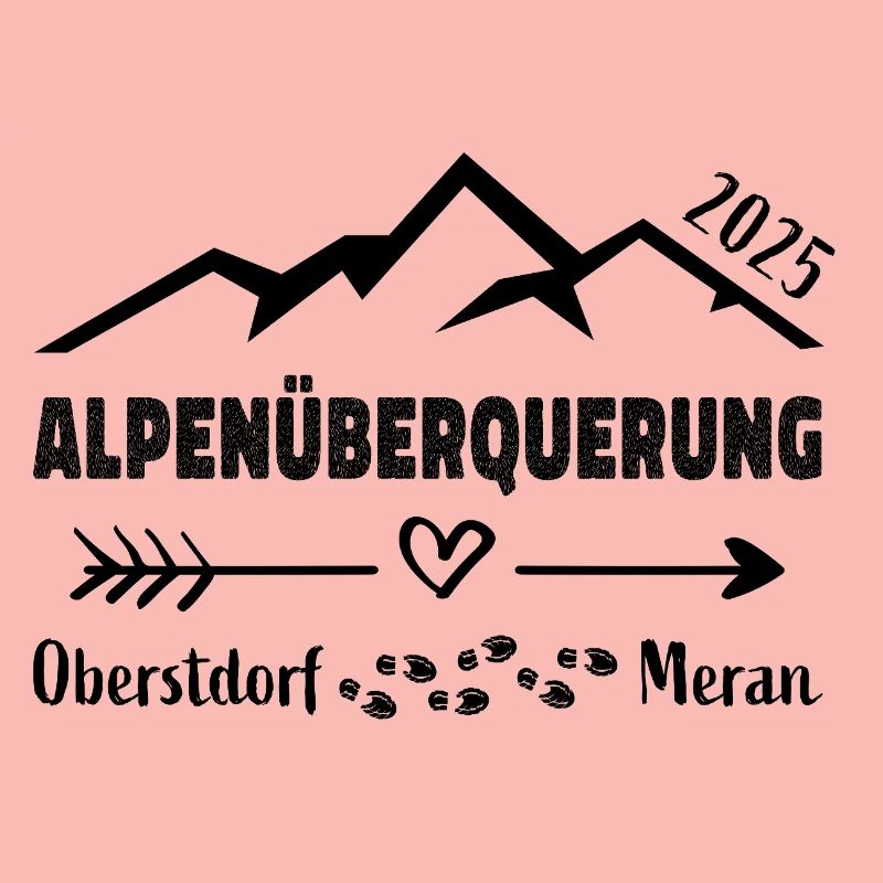 Alpenüberquerung 2025 Oberstdorf Meran E5 Geschenk