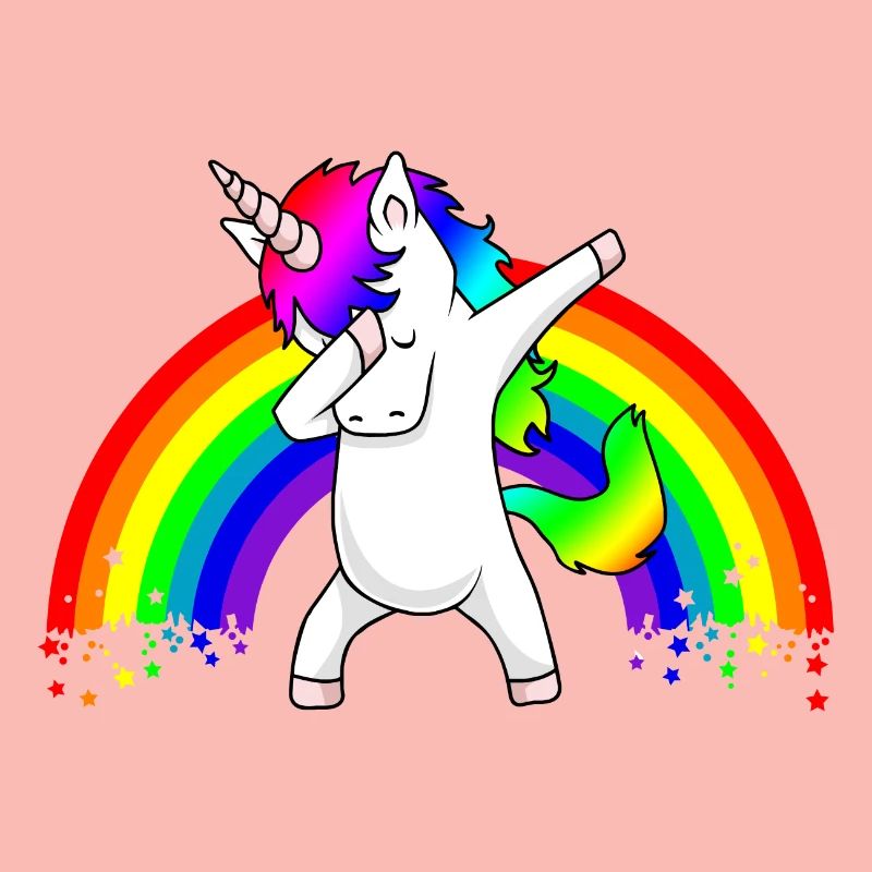 Dabbing Unicorn Regenbogen Dab Dance Einhorn Kind