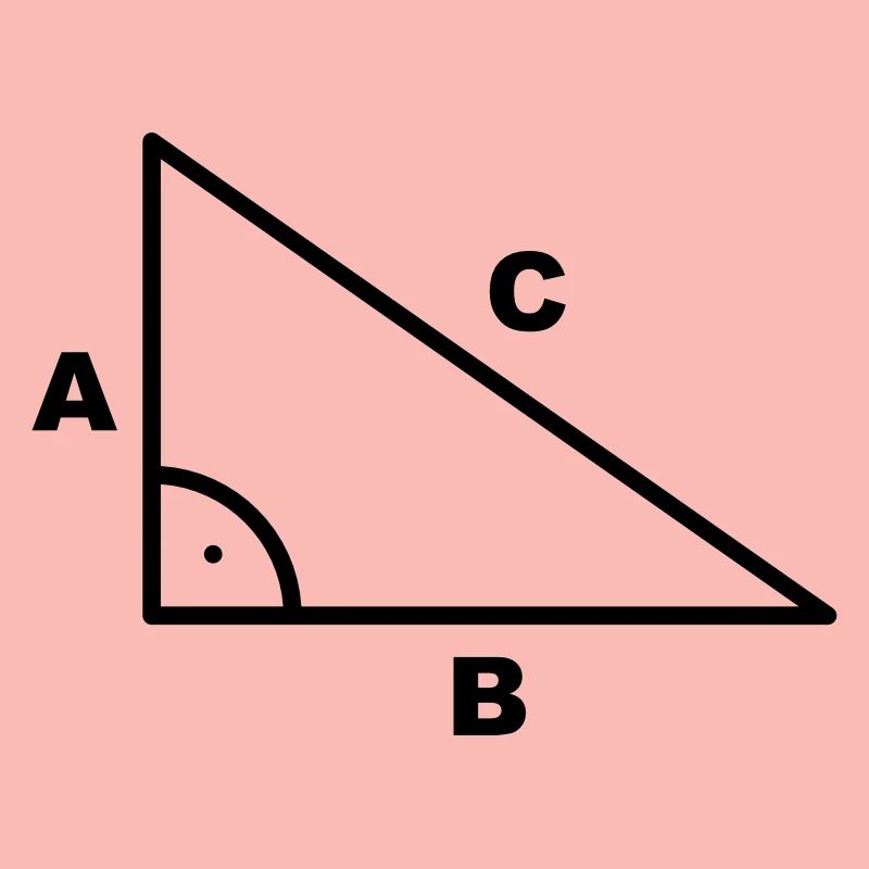 Symbole - triangle - Math à angle droit