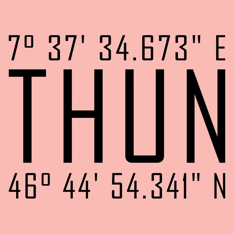 Thun Coordinates – Typography with Local Reference Besch