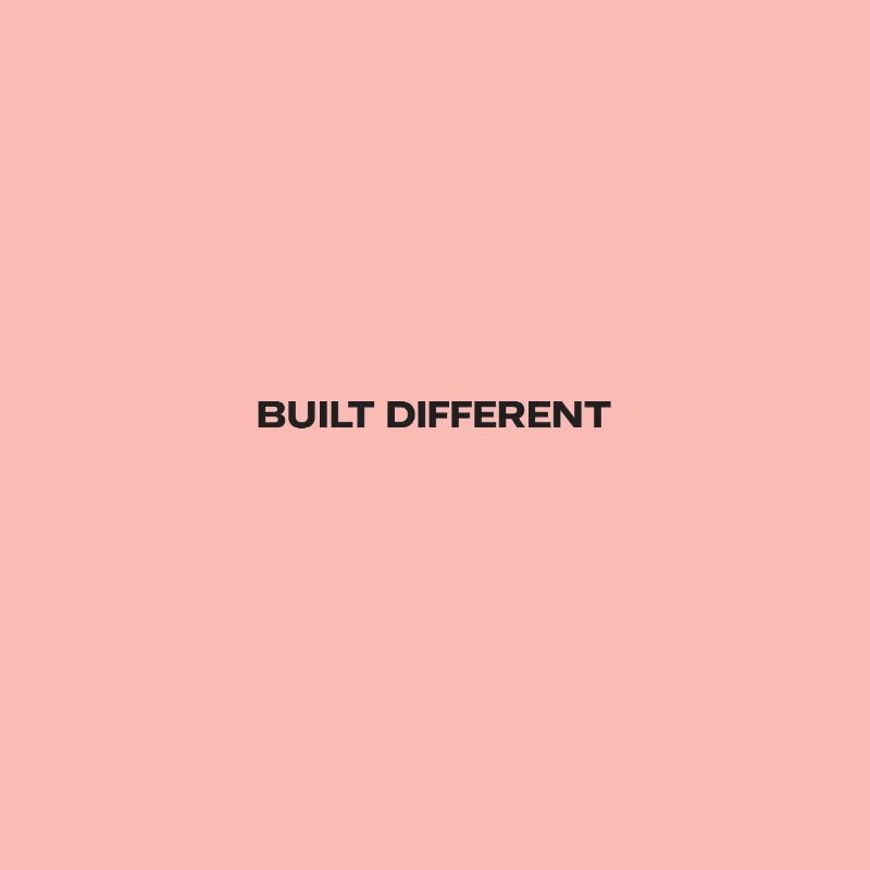 Typographie différente construite