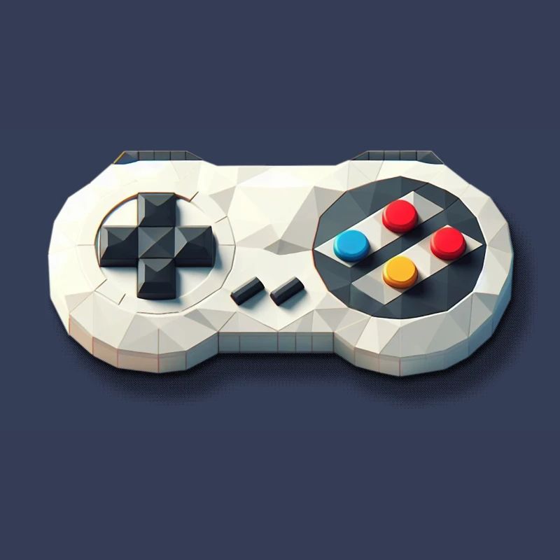 Retro Gaming Controller 16 Bit Console