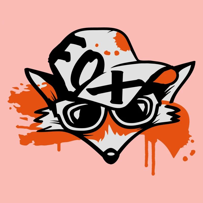 Fuchs mit Baseballkappe
