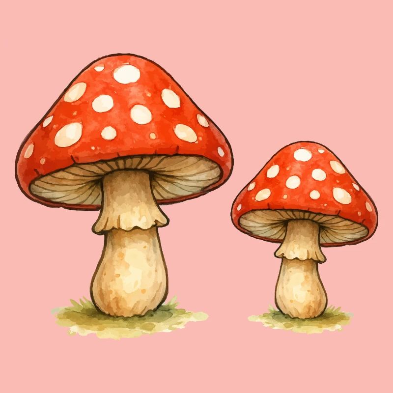 Red Toadstool Duo