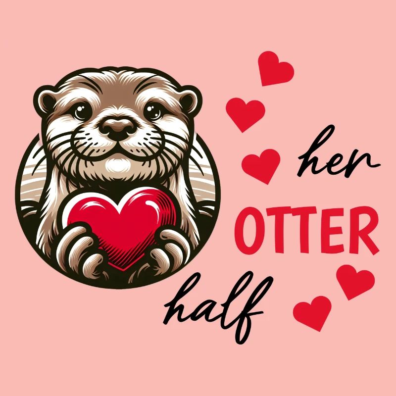 Otter half liebe geschenk