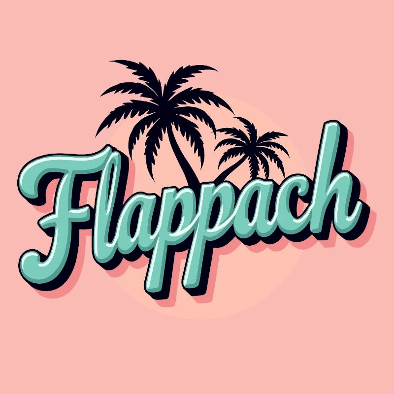 Flappach Palm Trees Retro Summer