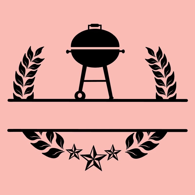 BBQ monogram laurel wreath