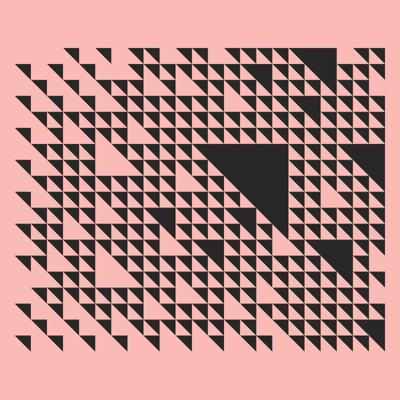 geometric triangles pattern design