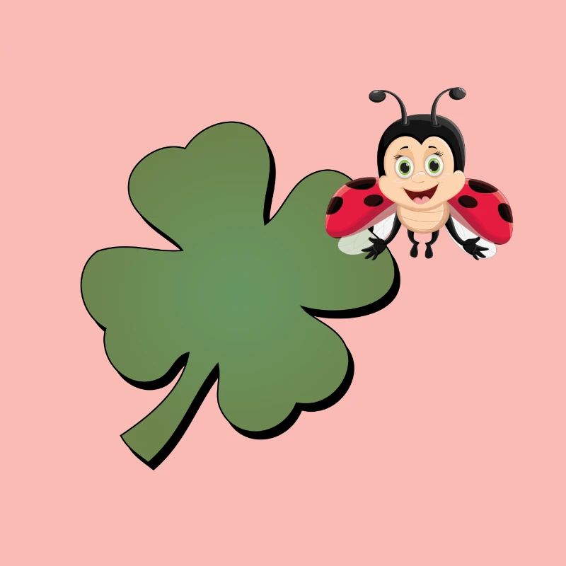 Cloverleaf with Ladybug (ladybug)