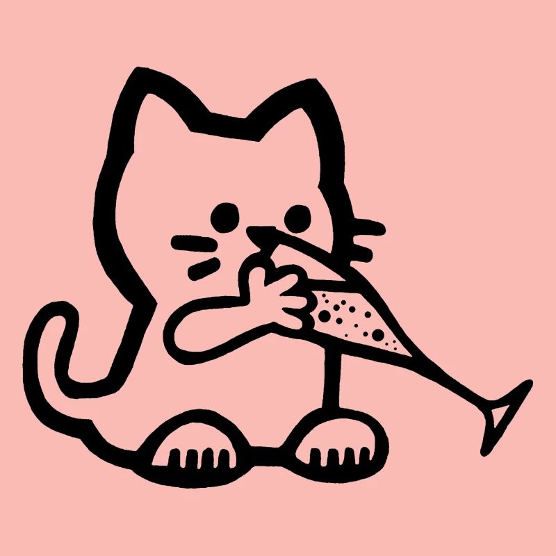 Das Kätzchen hat Durst