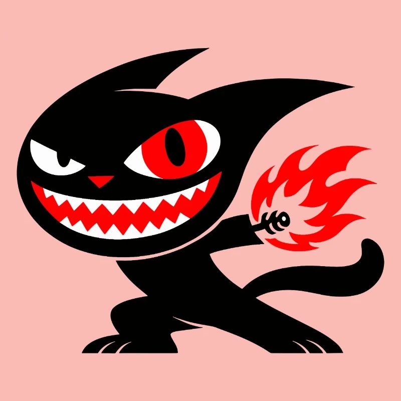 Creature on fire