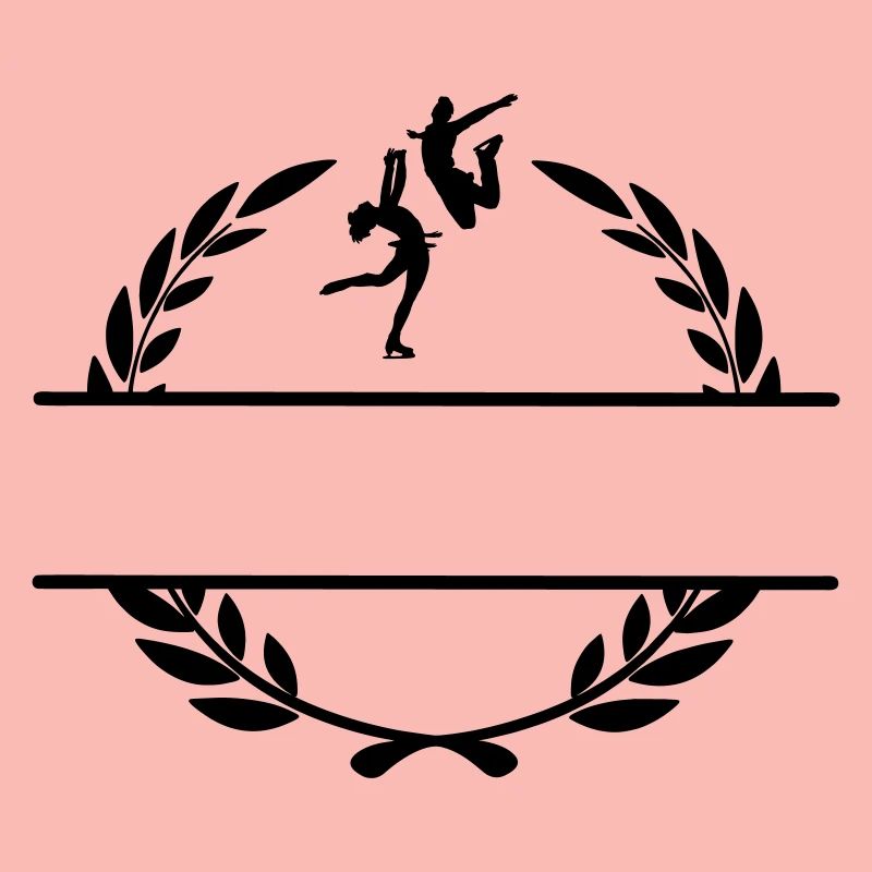 Eistanz oder Eiskunstlauf im Lorbeerkranz