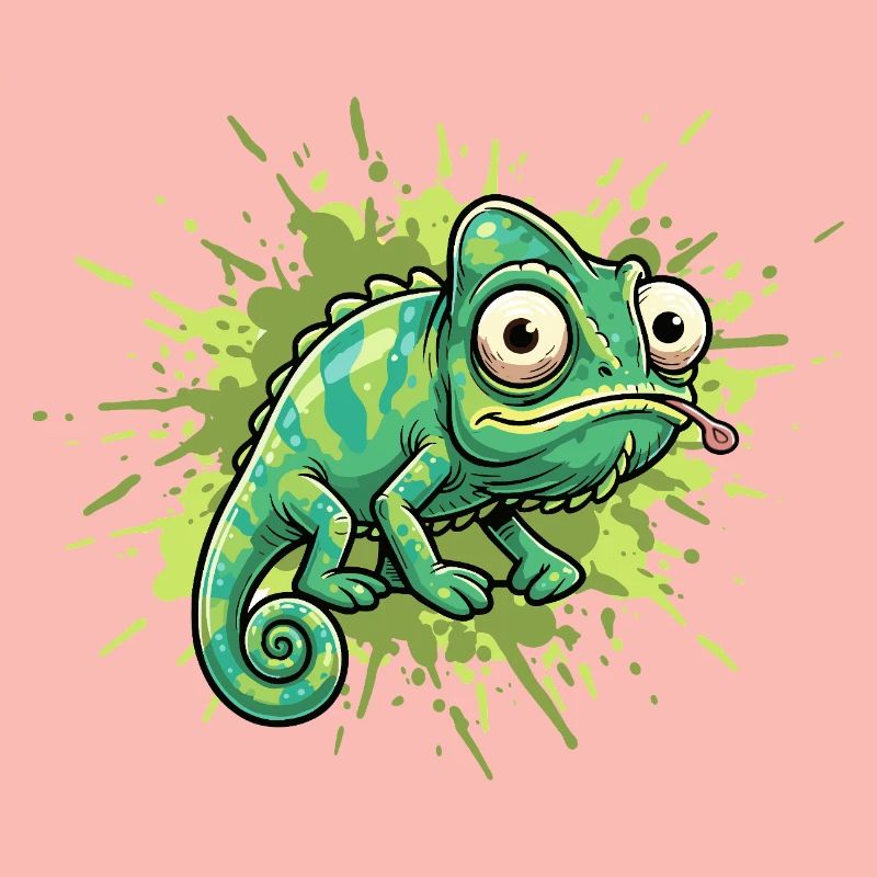 Éclaboussure de graffiti caméléon