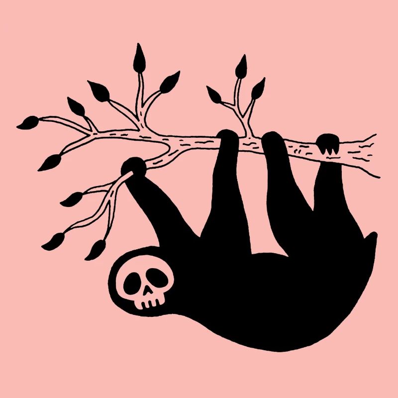 Black Sloth Skull