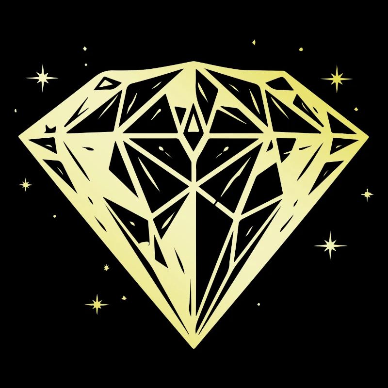 Bijou Diamant Silhouette Or