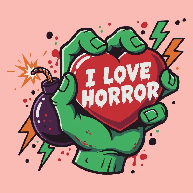 HorrorHeart dans la main de zombie