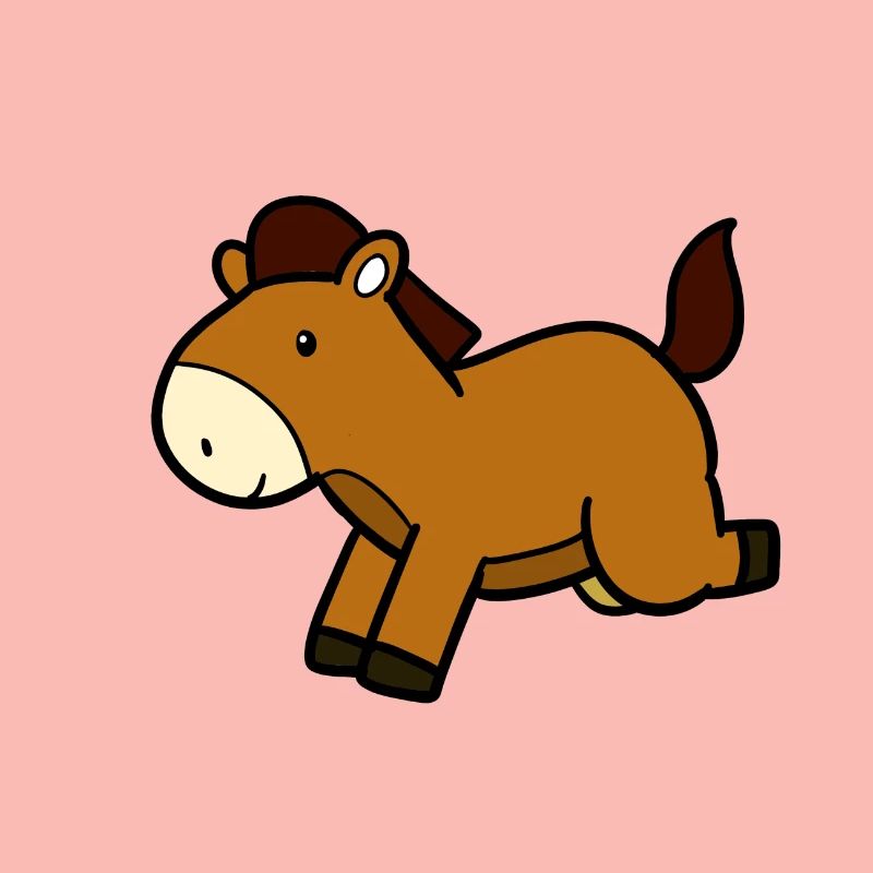 Springendes Pferd