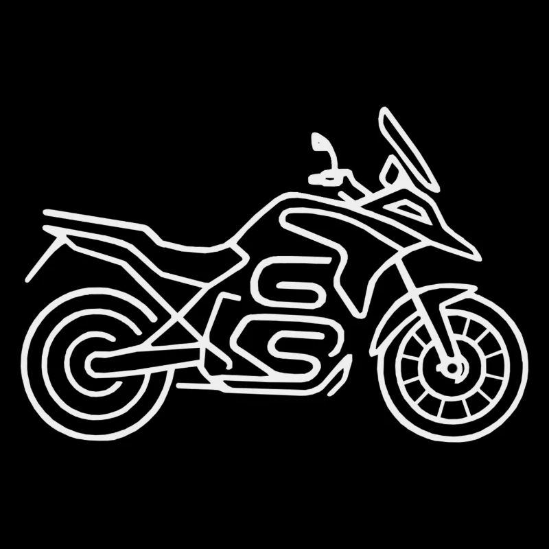 Moto GS blanc