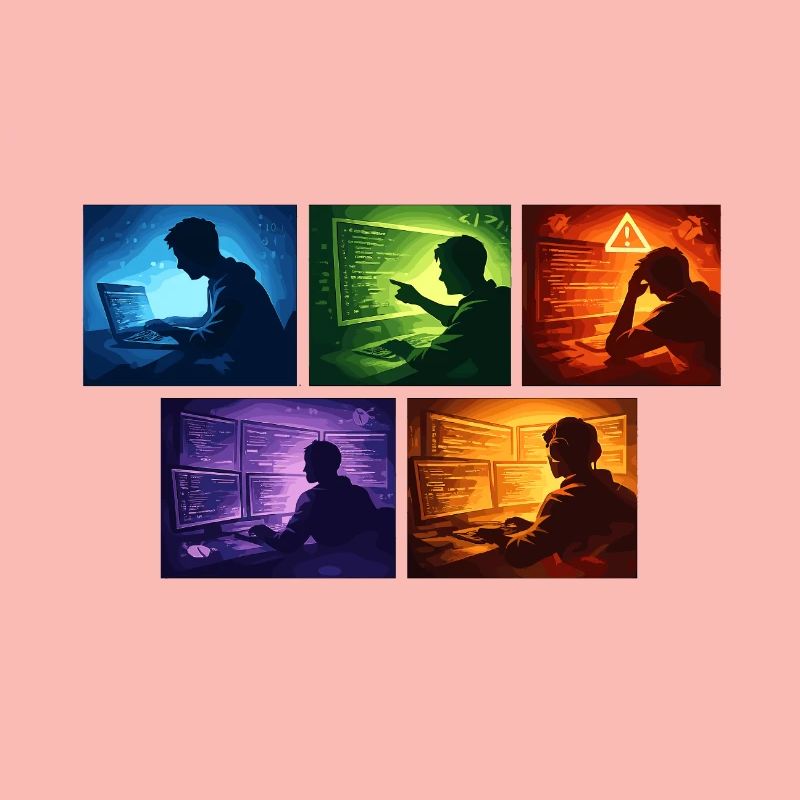 Neon-Coding: Bildschirmwelten