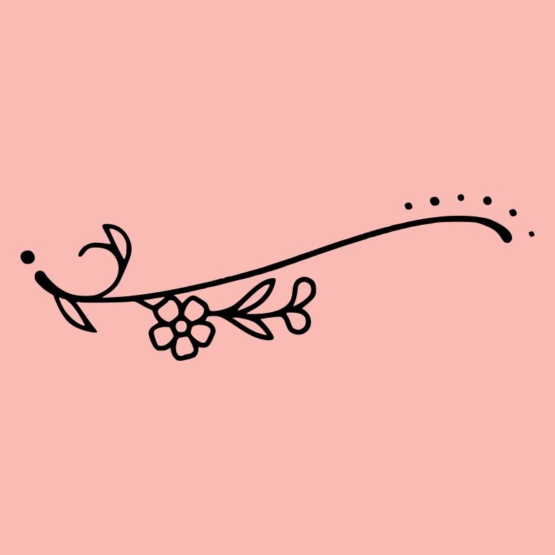 Fleurs de ligne courbe