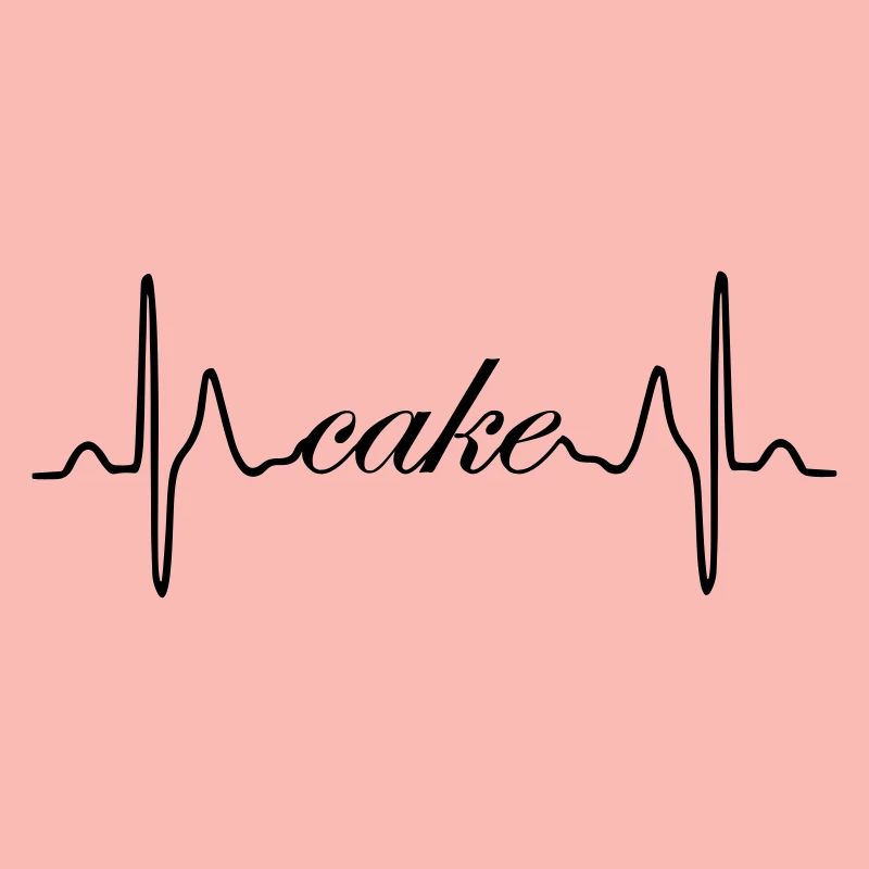 ECG de rythme cardiaque de cake