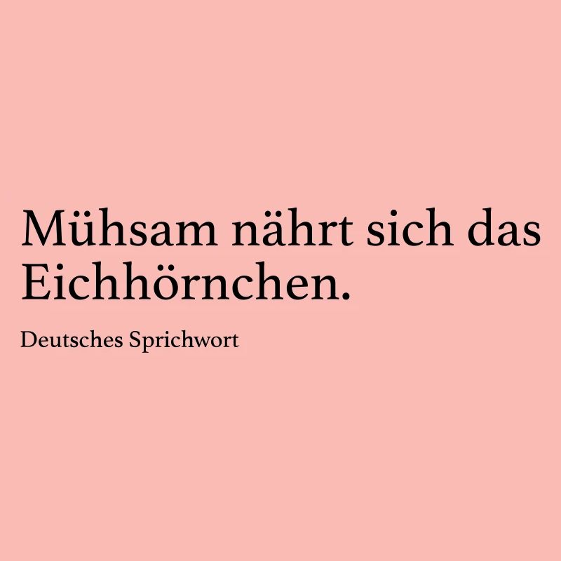 Mühsam nährt sich das Eichhörnchen.