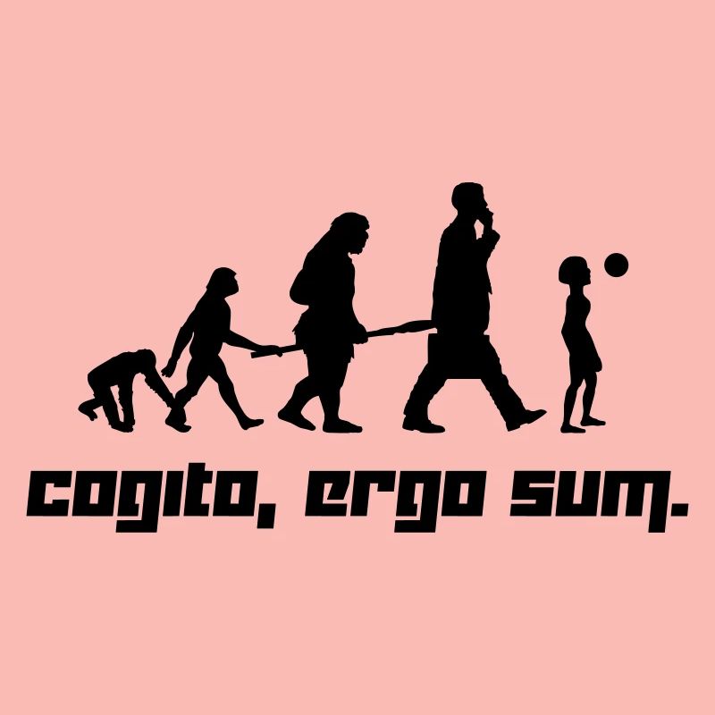 Cogito, ergo sum. (Vector)