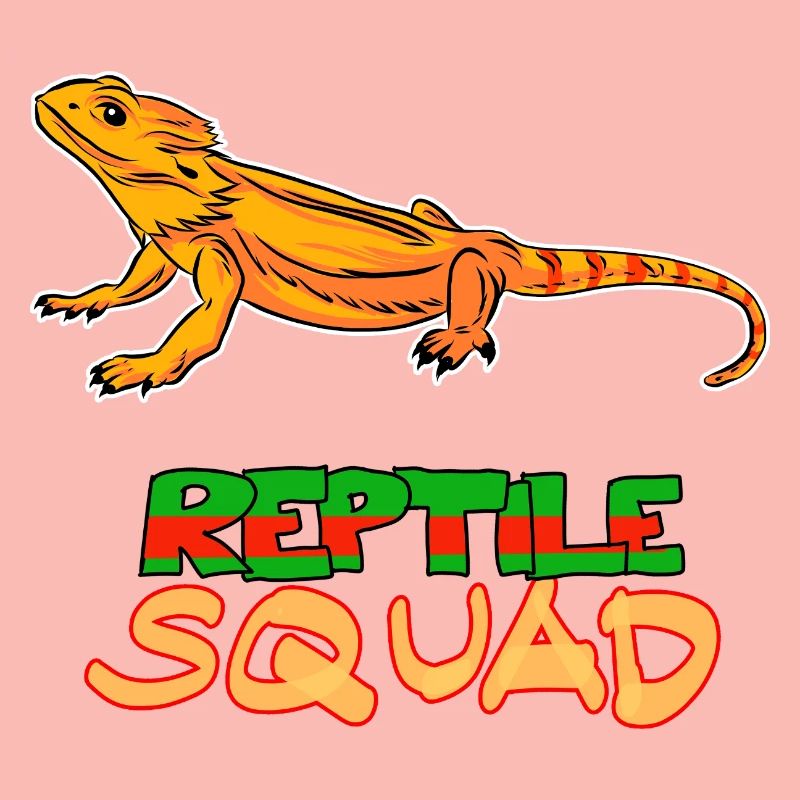 Reptile Squad Bartagame Fun Design