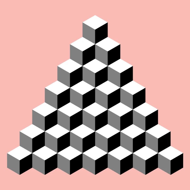 Isometric Cube Pyramid