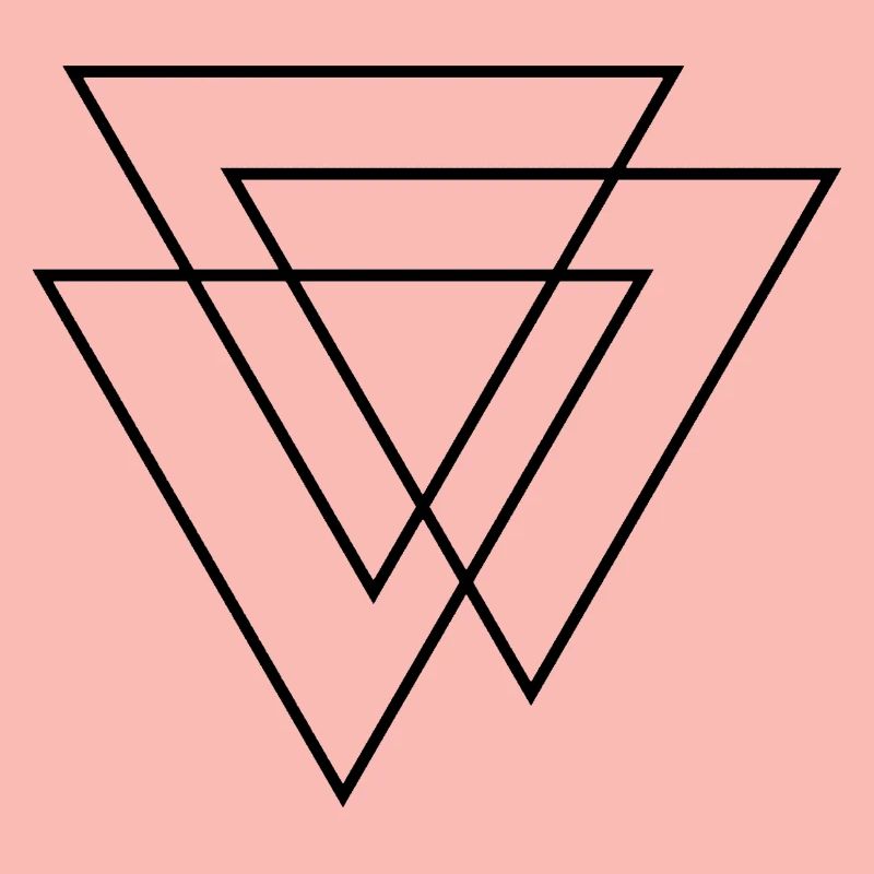 3D Triangles - Three Triangles - Three Triangles Design