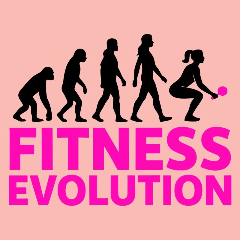 Fitness Evolution Woman Gift Cool