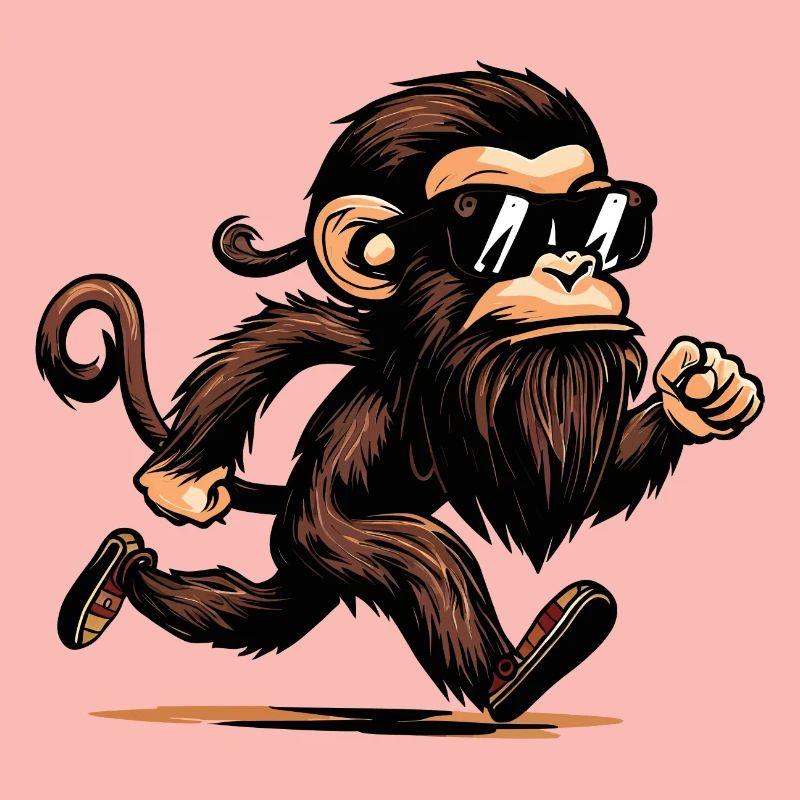Singe en cours d’exécution