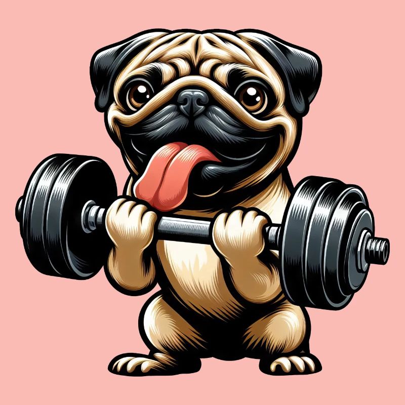 Pug Workout: Dumbbell Training with Fun
