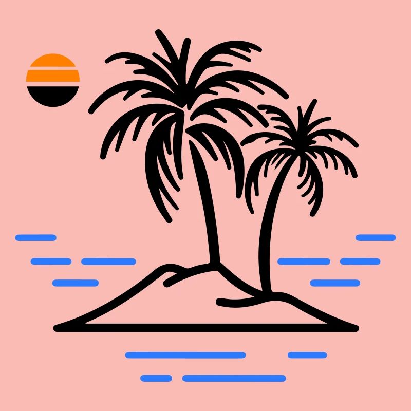 Palmen Insel
